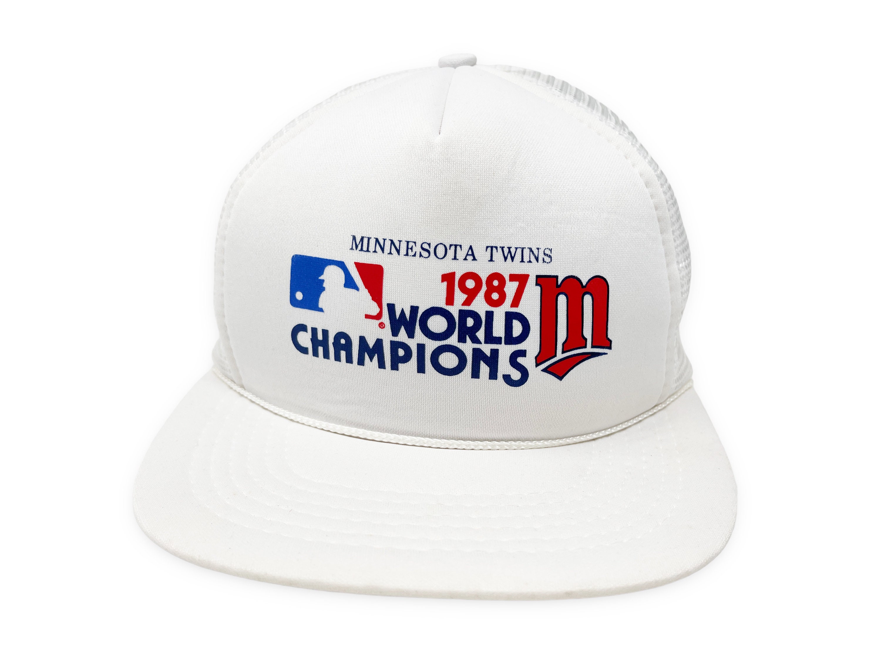 Vintage Minnesota Twins Trucker Hat 80s Snapback Cap MLB 1987 World  Champions H07