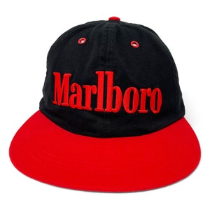 Vintage Marlboro Hat 90s Snapback Cap Cigarettes H14 - Etsy UK