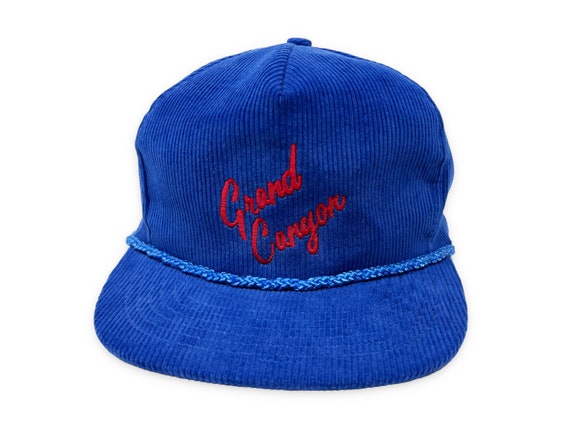 Vintage Grand Canyon Hat 80s 90s Corduroy Snapbac… - image 1