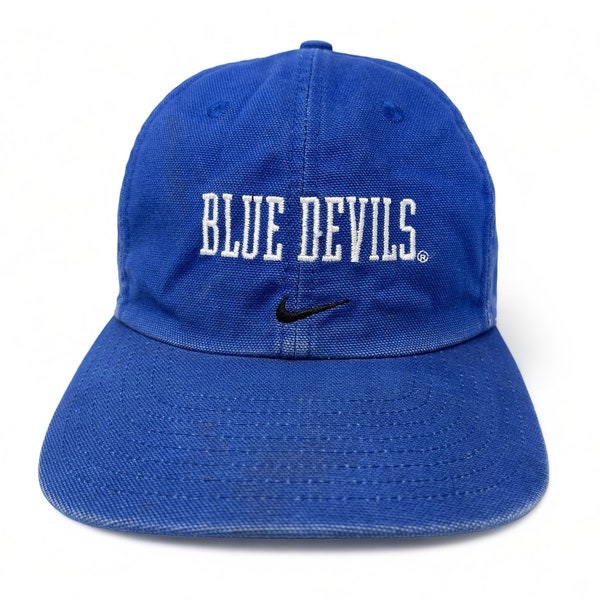 Vintage Duke Blue Devils Sombrero 90s 00s Nike Strapback Gorra NCAA H04