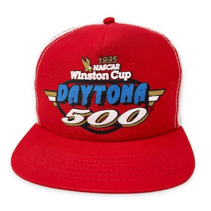 Vintage Daytona 500 Hat 90s Winston Cup NASCAR Snapback Cap Racing 1995 NOS H08