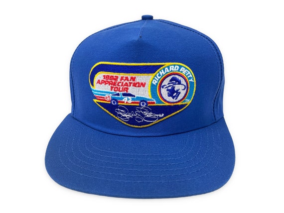 Vintage Richard Petty Hat 90s NASCAR Snapback Cap… - image 1