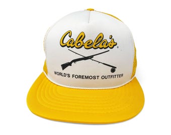 帽子 80s 90s OLD vintage tracker CAP mustard Vtg 80's 90's Road Runner Beep Beep B*** Funny Snap Back