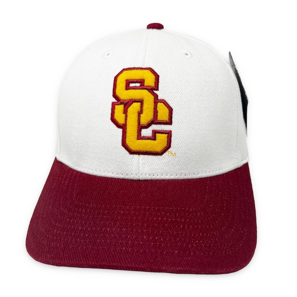 Cappello USC Trojans NCAA Berretto Collegiale Cucito Regolabile Bel Look - Foto 2