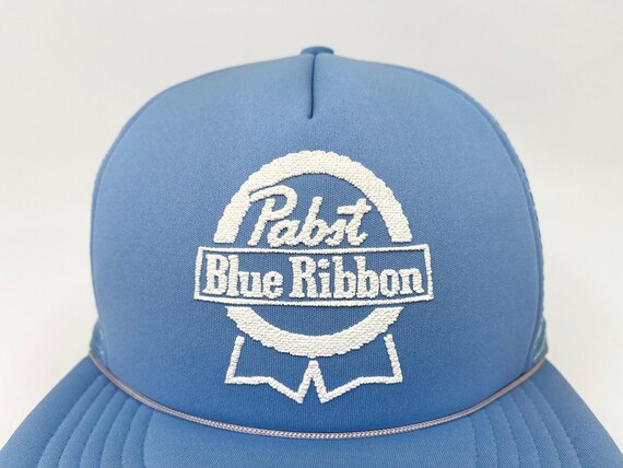 Vintage PBR Hat 80s 90s Snapback Cap Pabst Blue Ribbon Beer