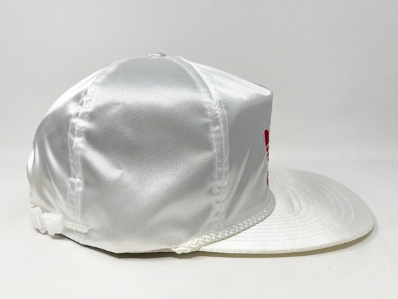 Vintage Adidas Hat 80s 90s Zipperback Cap Satin H… - image 5