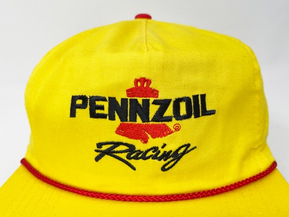 Vintage Pennzoil Racing Hat 90s NASCAR Strapback … - image 2
