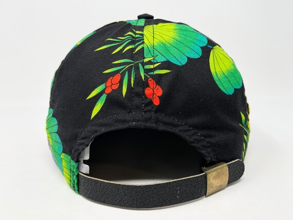 Vintage Maui Hat 80s 90s Hawaii Strapback Cap Tro… - image 4