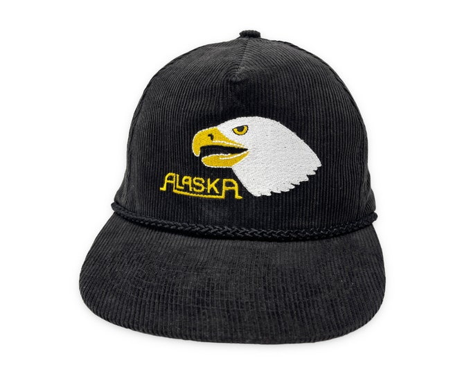 Vintage Alaska Hat 90s Snapback Cap Corduroy Eagle H20 - Etsy