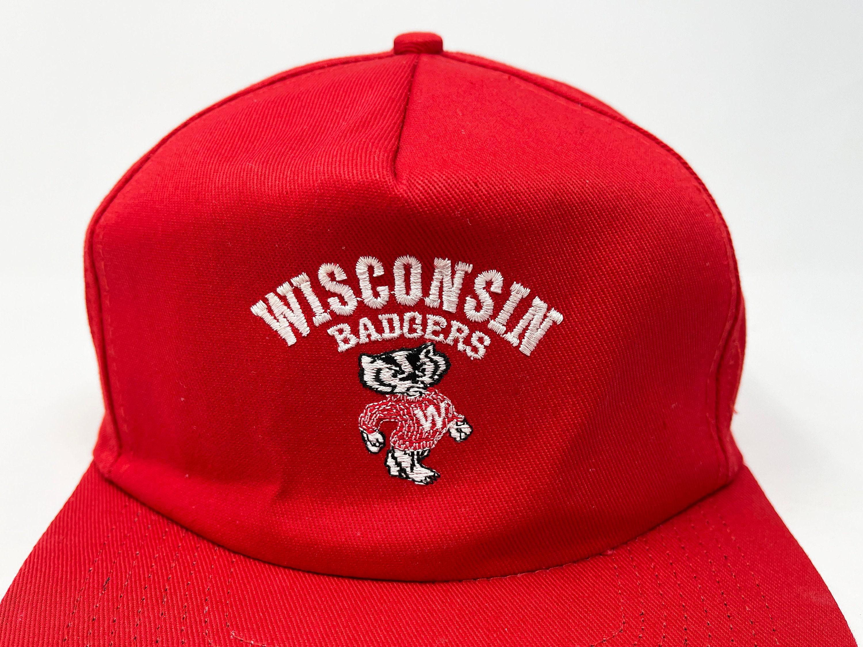 Casquette Snapback Vintage Wisconsin Badgers Annco Années 1990 - Verte, Neuve Avec étiquettes - Modèle Sku10