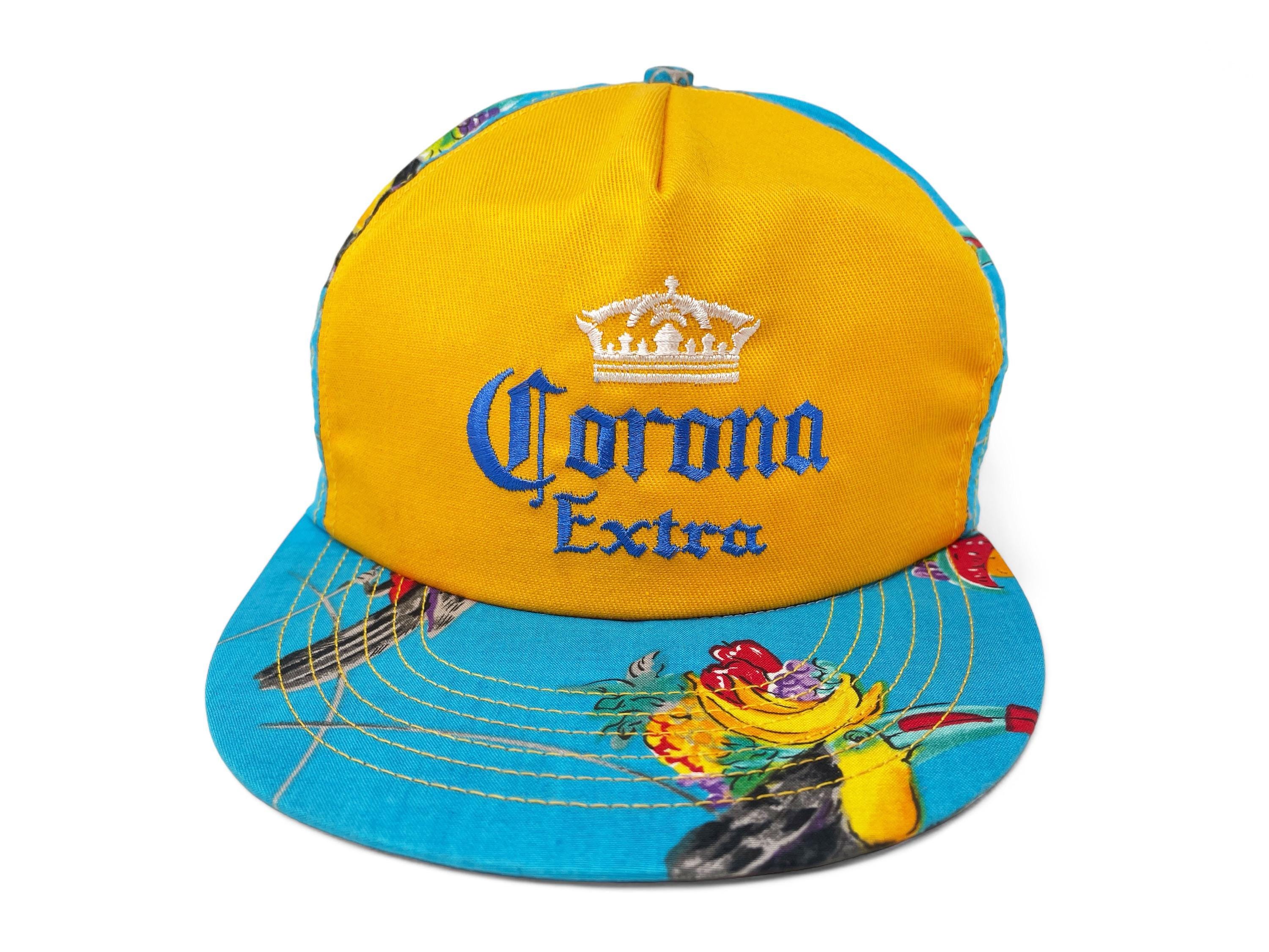 Vintage Corona Extra Hat 80s 90s Tropical Beer Strapback Cap H23