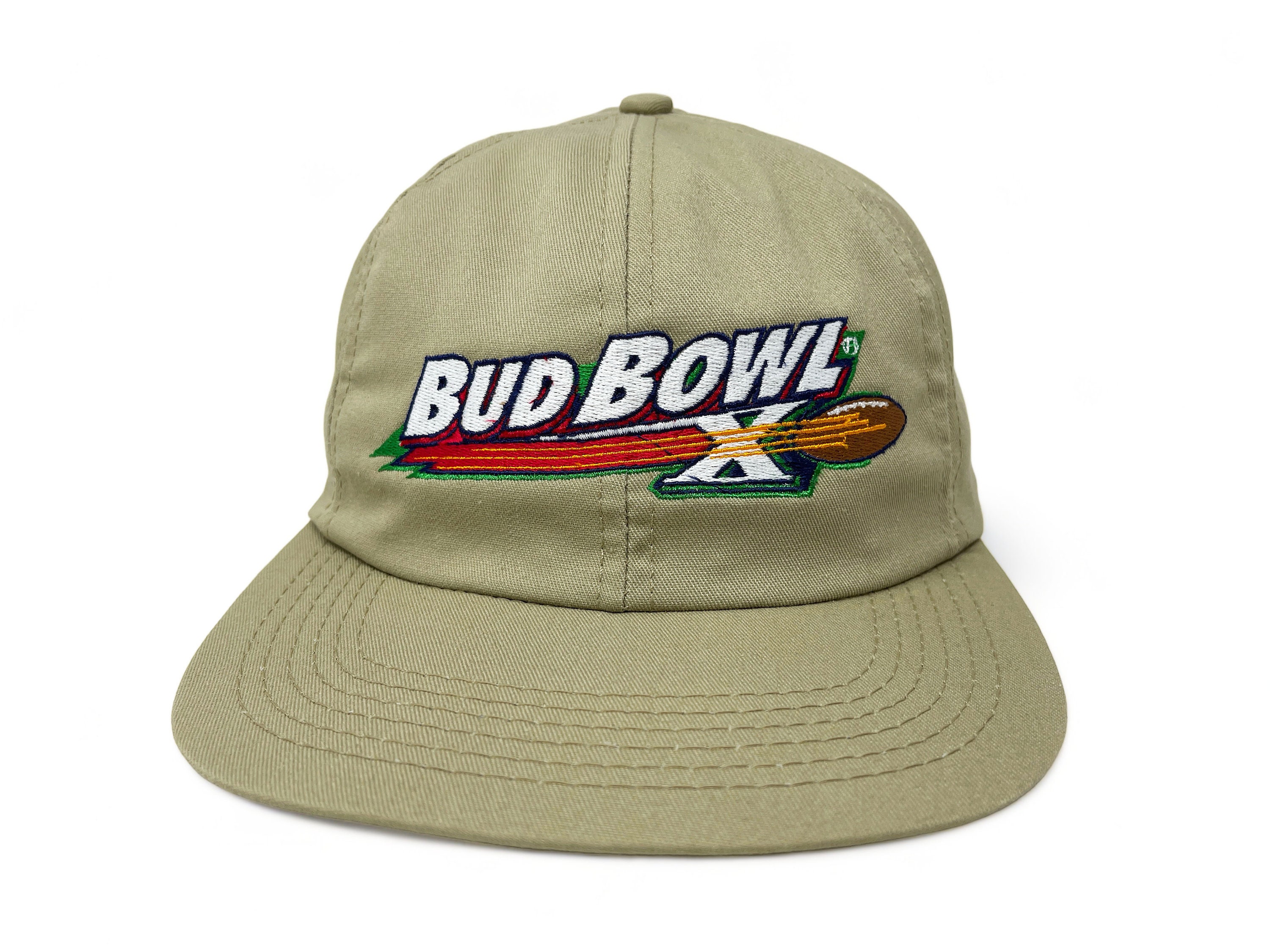 Vintage Budweiser Hat 90s Snapback Cap Bud Bowl X Beer H23