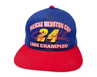 Vintage Jeff Gordon Snapback Hat Winston Cup Champion 90s - Etsy