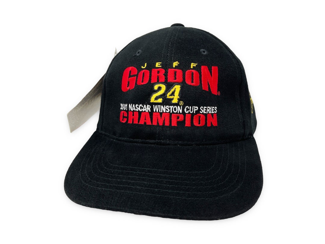 Vintage Jeff Gordon Hat 90s Strapback NASCAR 2001 Winston Cup
