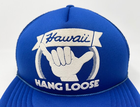 Vintage Hawaii Trucker Hat 80s Snapback Cap Hang Loos… - Gem