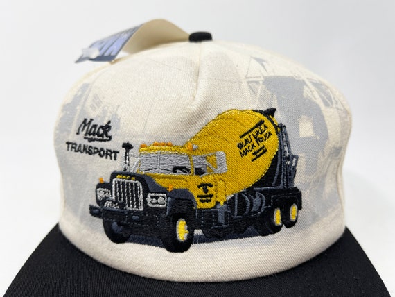 Vintage Mack Trucks Hat 90s Snapback Cap Cement M… - image 2