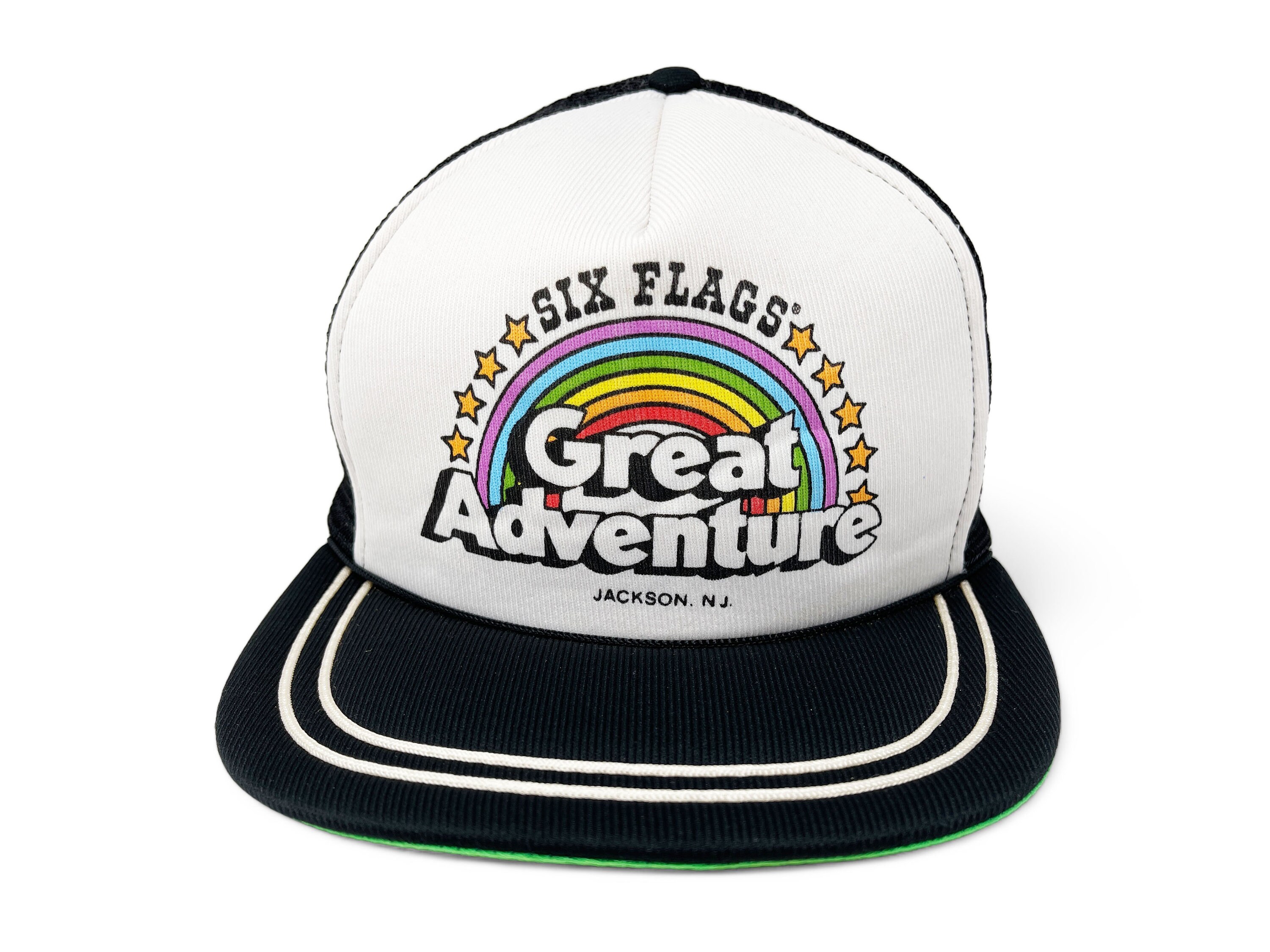 Vintage Six Flags Great Adventure Hat 80s 90s Snapback Trucker Cap