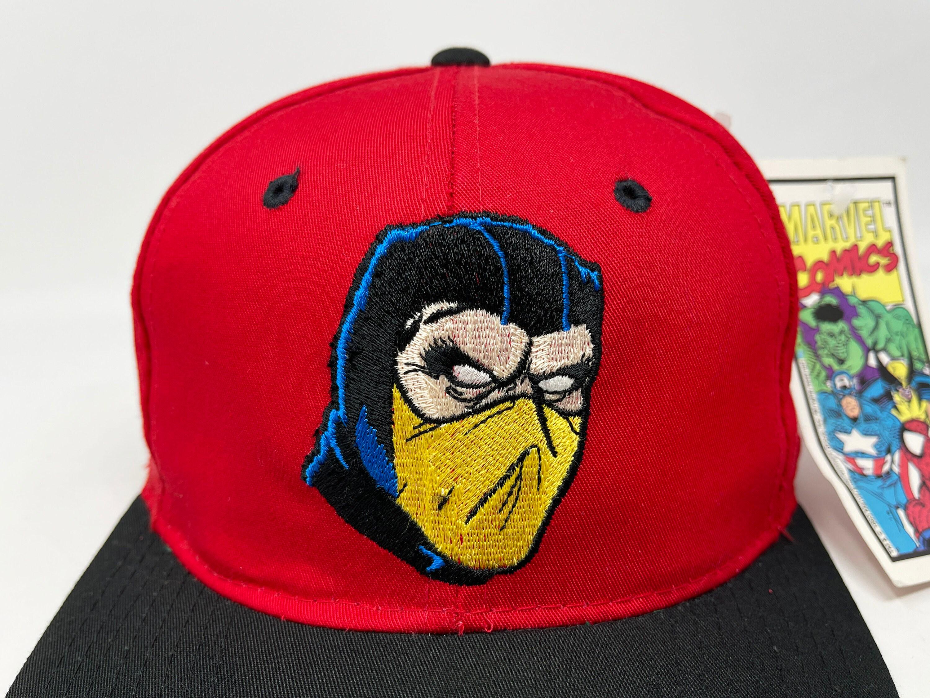 Vintage Scorpion Mortal Kombat Hat 90s Snapback Cap American