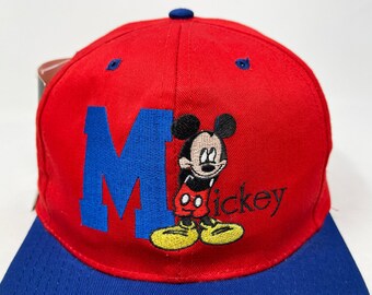 Vintage Mickey Mouse Hat 90s Snapback Cap Disney NOS H12 - Etsy