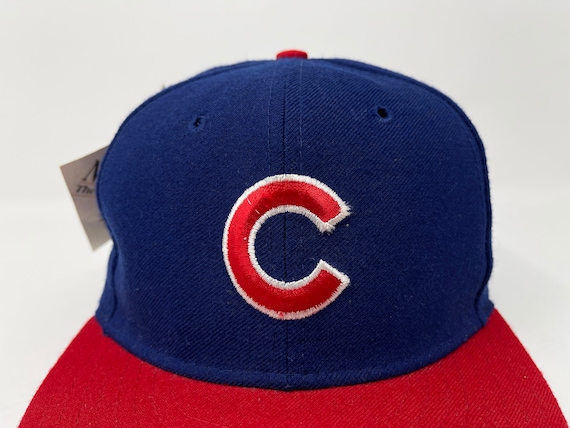 Vintage Chicago Cubs Hat 90s Cap MLB Fitted 6 5 8 New Era Diamond