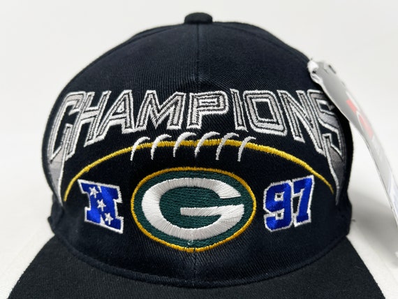 Vintage Green Bay Packers Hat 1997 NFC 90s Snapba… - image 2