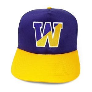 Vintage Washington Huskies Hat 90s Snapback Cap NCAA H27