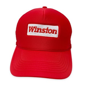 Vintage Winston Hat 90s Snapback Trucker Cap Racing NASCAR H14