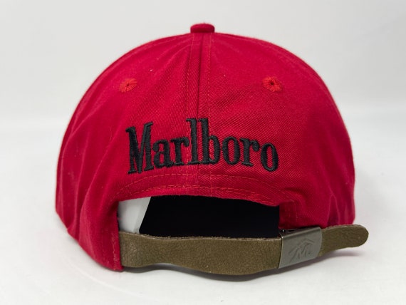 Vintage Marlboro Country Store Hat 90s Strapback … - image 4