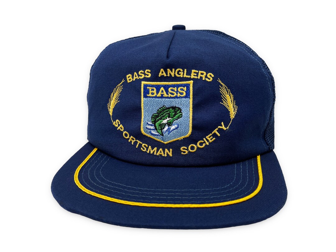 Vintage Fishing Hat Bass Anglers Sportsman Society 80s 90s - Etsy