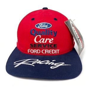 Boné Vintage Ford Quality Care 90s Snapback Cap NASCAR Racing Dale Jarrett NOS H24