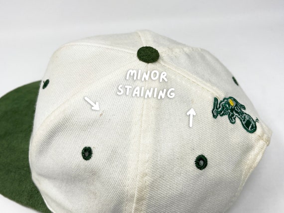 Vintage Oakland A's Hat 90s Snapback Cap MLB Athl… - image 8