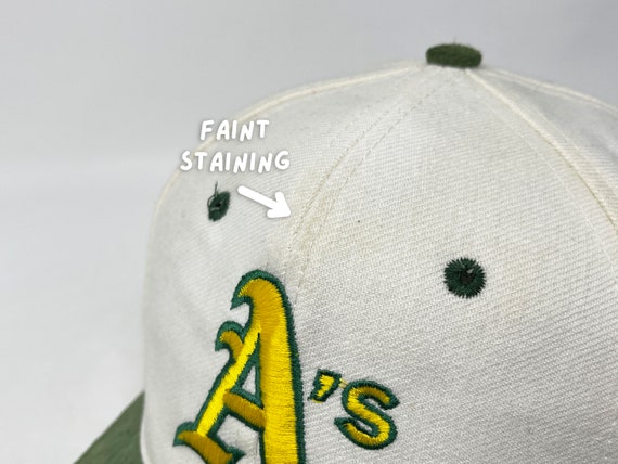 Vintage Oakland A's Hat 90s Snapback Cap MLB Athl… - image 7