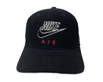 Vintage Nike Air Hat 90s Wool Fitted Snapback Cap Size 7 H18