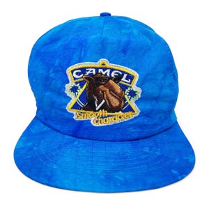 Vintage Joe Camel Snapback Hat 80s 90s Smooth Character Tie Dye Cigarettes NOS H07