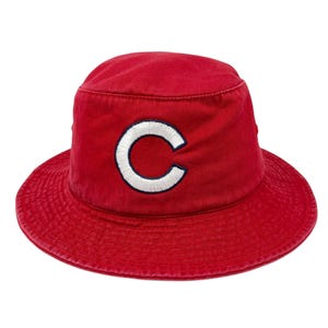 Vintage Chicago Cubs Bucket Hat Y2K MLB Cap Red H18 - Etsy display picture 1