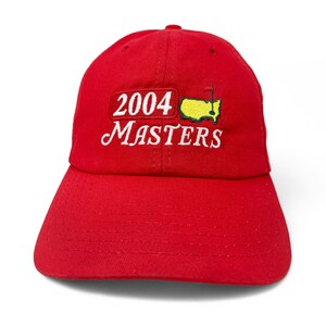 Vintage 2004 Masters Hut Augusta Georgia Strapback Cap Golf Golfen PGA Phil Mickelson H21