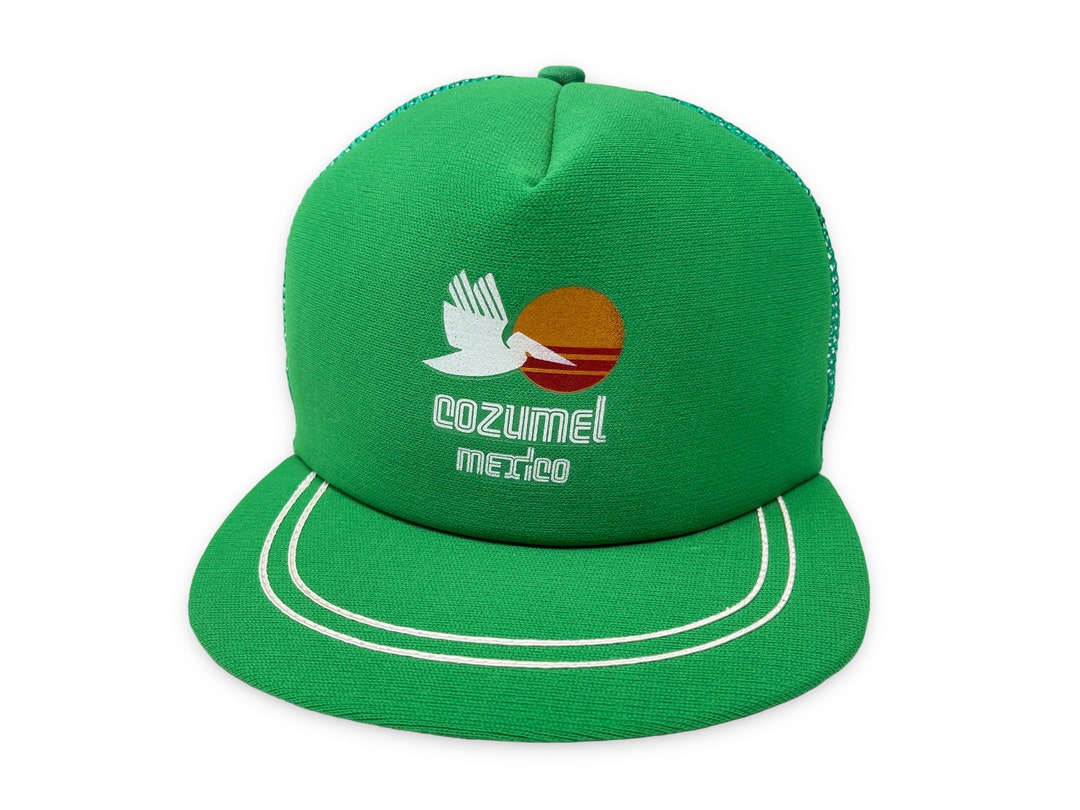 Baseball cap ⚾️ ( H18) Vintage Cozumel Mexico Hat 80s Snapback Trucker Cap H18 - Etsy main image 4