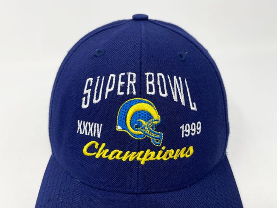 Vintage St Louis Rams Hat 90s 1999 Super Bowl Champions Snapback