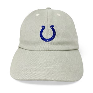 Vintage Indianapolis Colts Hat Y2K Khaki Strapback Cap NFL H29