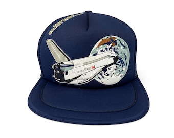 Kennedy Space Center Astronaut Vintage 80s 90s Mens Mesh Trucker 