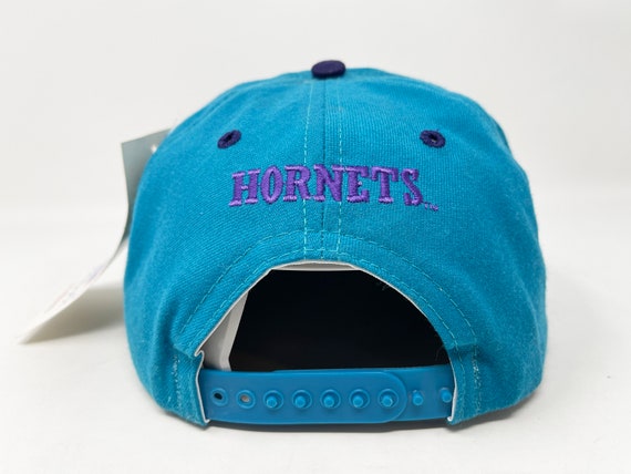 Vintage Charlotte Hornets Hat 90s Snapback Cap Ne… - image 4