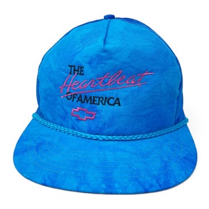 Casquette vintage Snapback des années 80 et 90 de Chevrolet Heartbeat of America Chevy H12