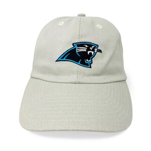 Vintage Carolina Panthers Hat Y2K Khaki Strapback Cap NFL H13