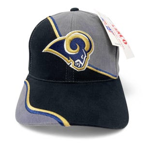 Vintage Rams Hat • NFL Y2K Strapback Cap • St. Louis Los Angeles ANNCO