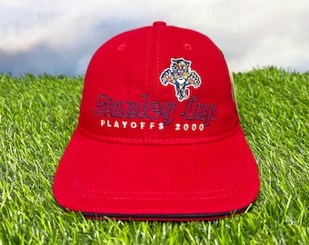 Vintage Florida Panthers Hat 2000 Stanley Cup Playoffs Strapback Cap NHL NOS H06