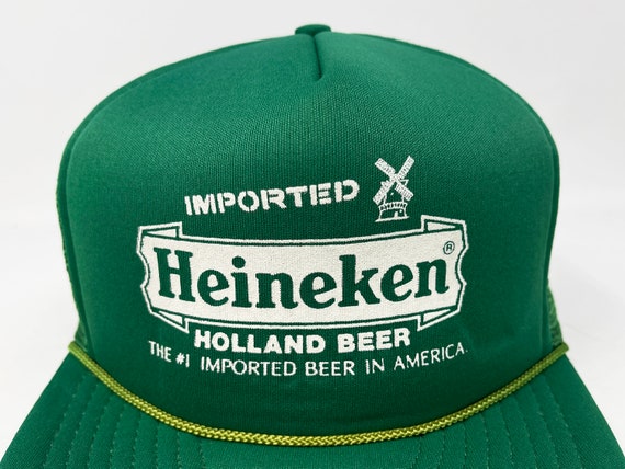 Vintage Heineken Beer Hat 80s 90s Snapback Trucke… - image 2