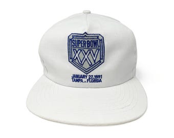 Vintage Super Bowl XXI Hat 80s Snapback Trucker NFL Cap 1987