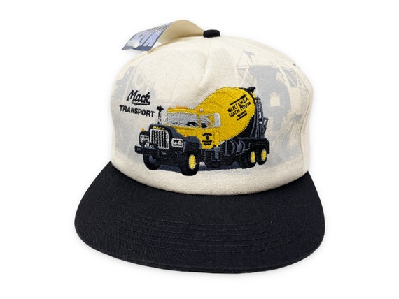 Vintage Mack Trucks Hat 90s Snapback Cap Cement M… - image 1