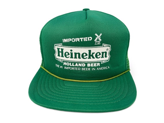 Vintage Heineken Beer Hat 80s 90s Snapback Trucke… - image 1