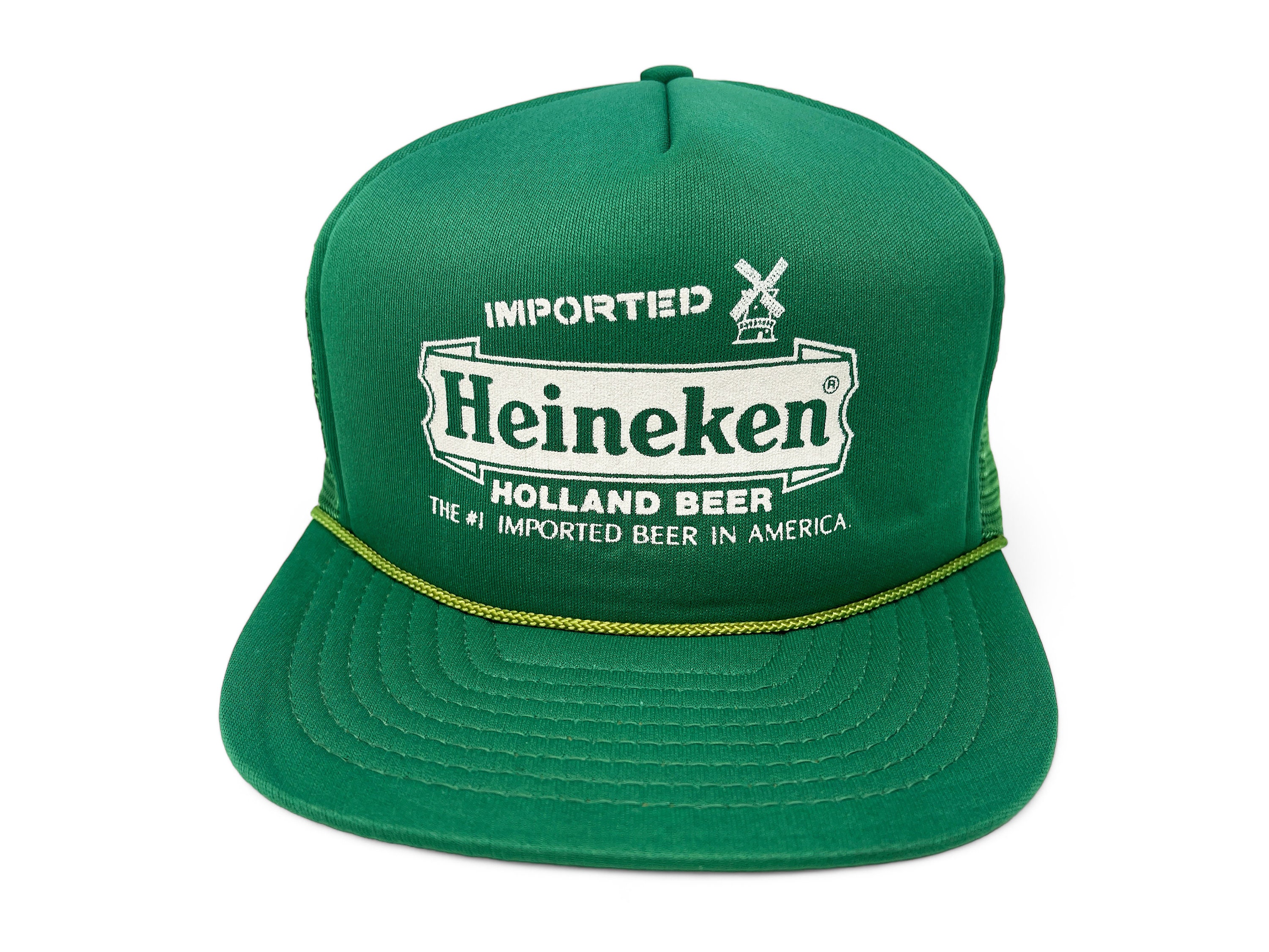 Vintage Heineken Beer Hat 80s 90s Snapback Trucker Cap H09